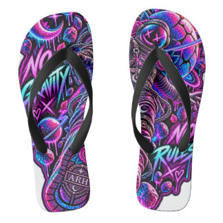 No Gravity No rules ARH Flip Flops