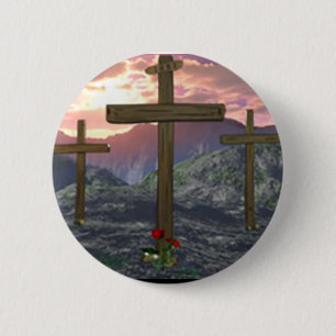 No Greater Love John 3:16 Button