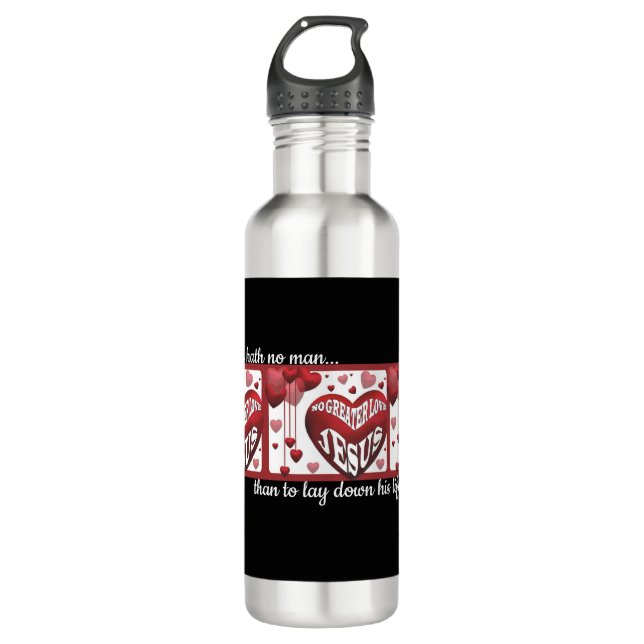 No Greater Love© Thermal Tumbler Stainless Steel Water Bottle (Front)