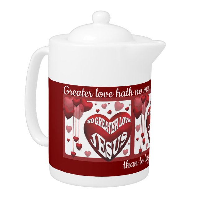 No Greater Love© Thermal Tumbler Teapot (Left)