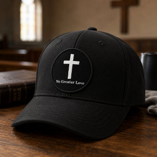 No Greater Love White Cross Christian Patch
