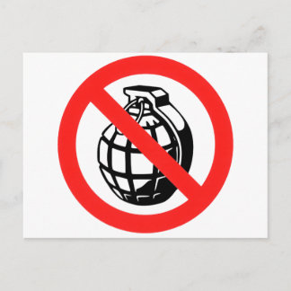 No Grenades Postcard