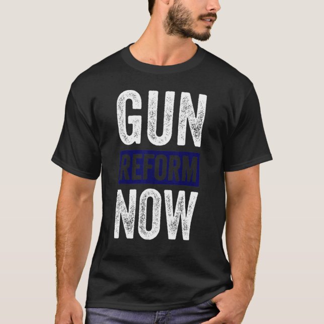 No Gun Awareness Day Enough End Gun Violence Gun R T-Shirt (Front)