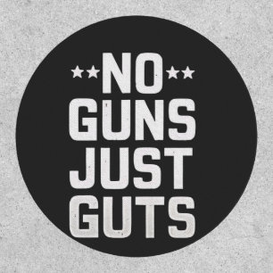 No Guns Just Guts Corrections Officer Patch