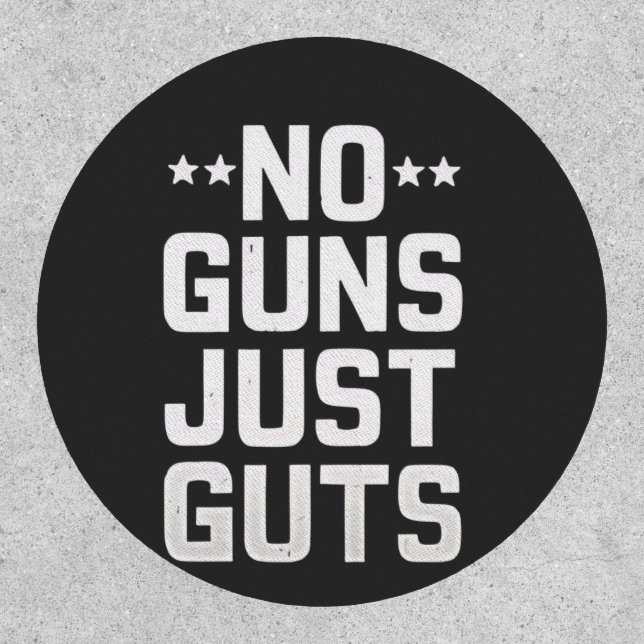 No Guns Just Guts Corrections Officer Patch (Front)