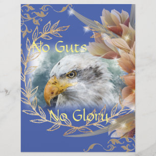 No Guts No Glory Poetry Personalized Paper
