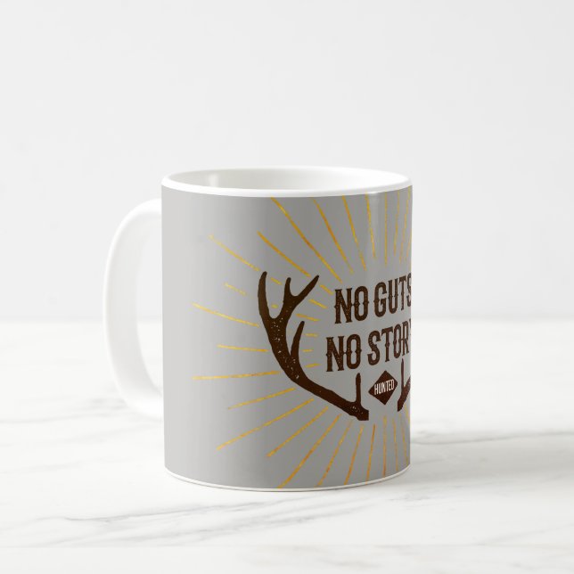 No Guts No Story Hunter Coffee Mug (Front Left)
