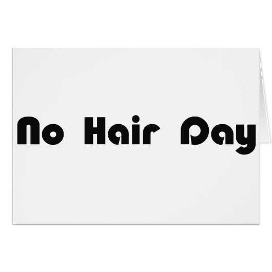 No Hair Day Cards (Front Horizontal)