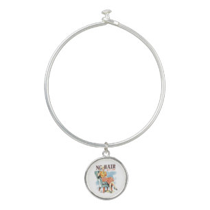 No Hair Don’t Care Bald Women Warrior Bangle Bracelet