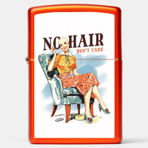 No Hair, don´t care - cancer awareness Zippo Lighter