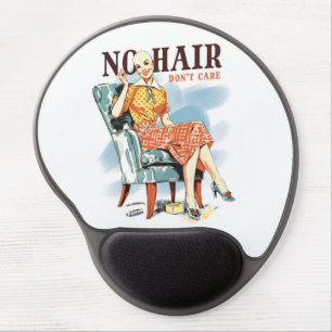 No Hair Don’t Care Cancer Warrior Gel Mouse Pad