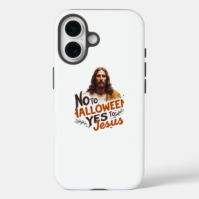 No Halloween Yes Jesus iPhone 16 Case (Back)