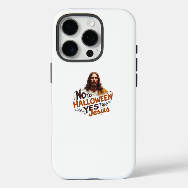 No Halloween Yes Jesus iPhone 16 Pro Case (Back)