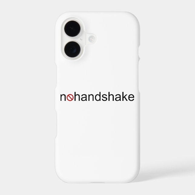 No Handshake Iphone Case (Back)