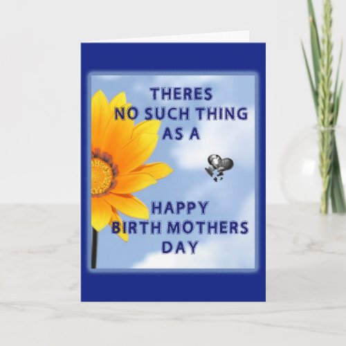 No Happy Birth Mothers Day Card