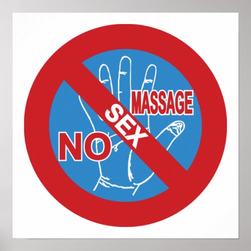 NO Happy Ending Massage  Thai Sign 