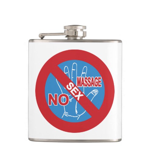 NO Happy Ending Massage  Thai Sign  Flask