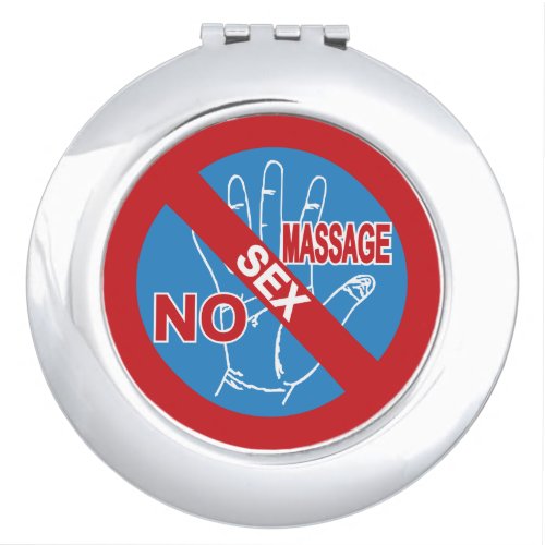 NO Happy Ending Massage  Thai Sign  Makeup Mirror