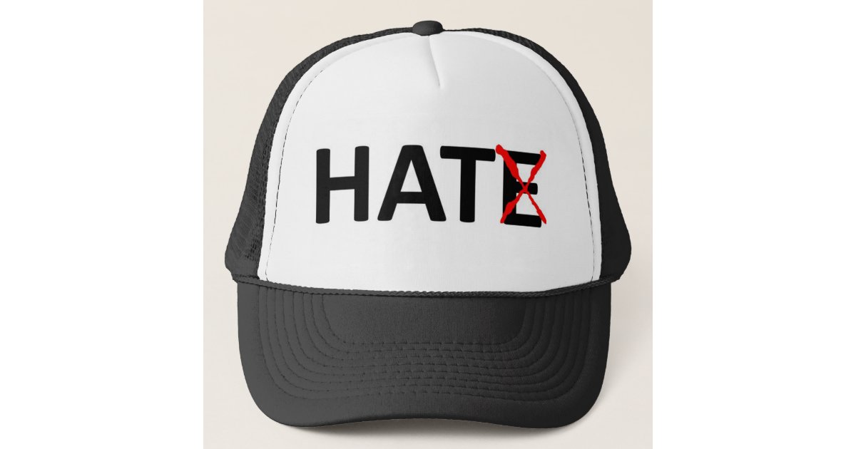 No Hate Hat Zazzle