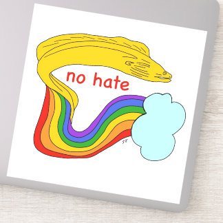No hate moray eel sticker