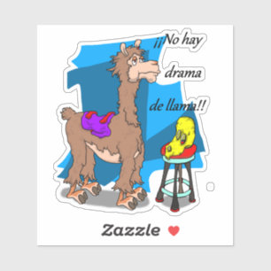 ¡¡No hay drama de llama!! Sticker