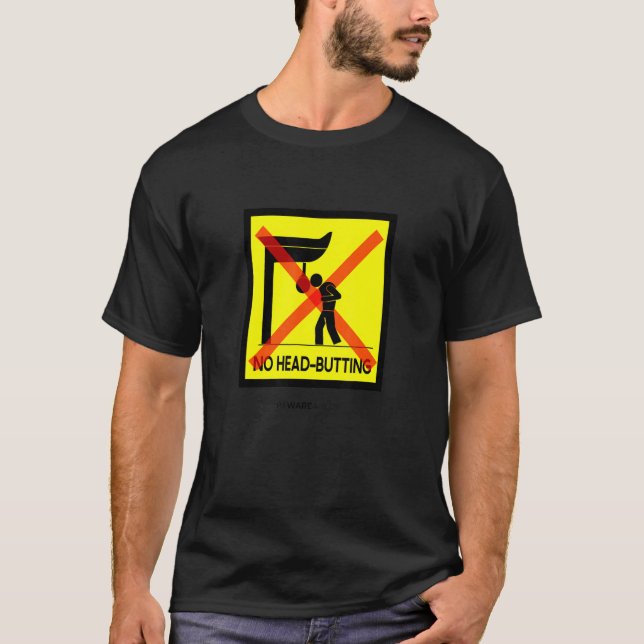 No Head Butting Boxing Speed Bag Boxing Gym  Sign T-Shirt (Front)