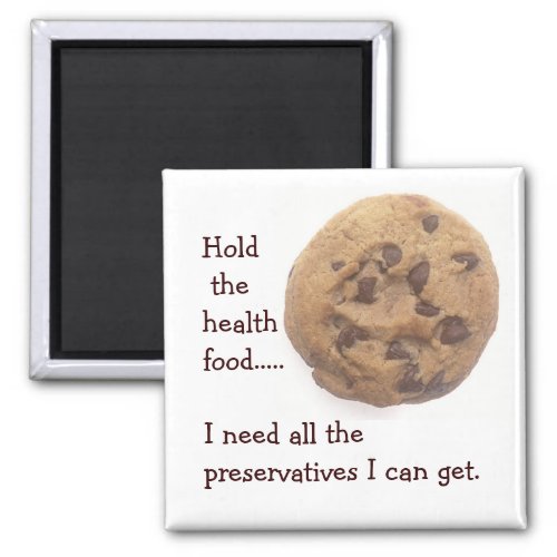 No Health Food Chocolate Chip Cookie Magnet