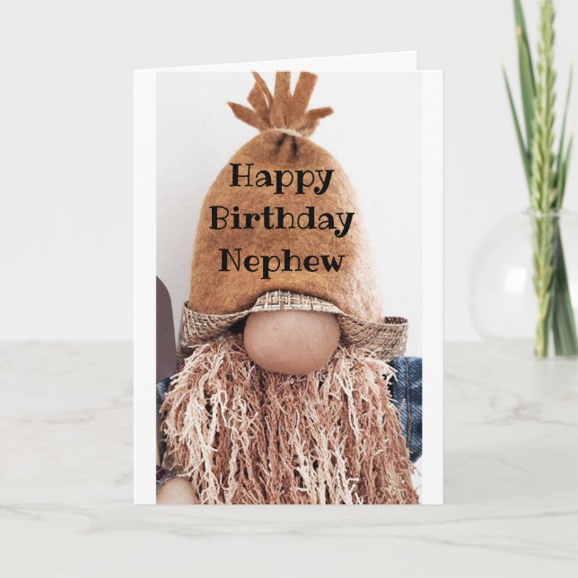 *NO HIDING IT* IT IS YOUR BIRTHDAY NEPHEW CARD (Front)