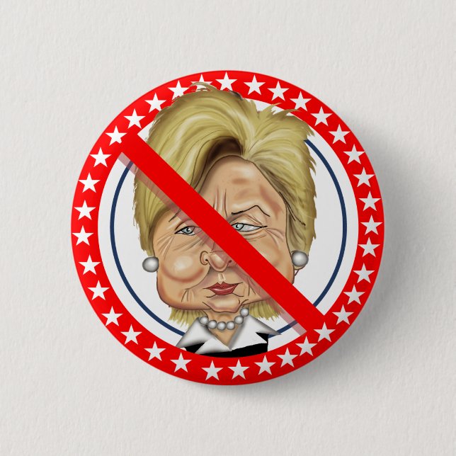 No Hillary Button (Front)