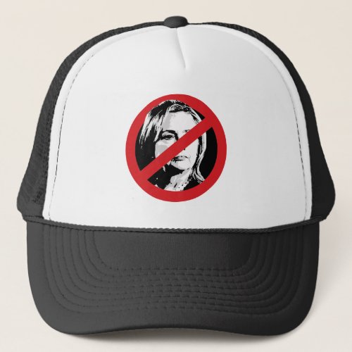 NO HILLARY CROSSED OUTpng Trucker Hat