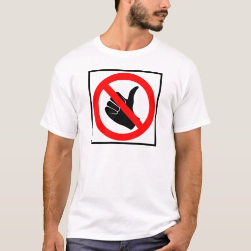 No Hitchhiking Highway Sign T_Shirt