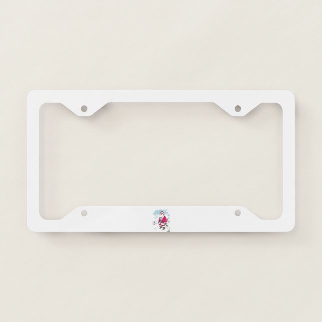 No Ho Ho Ho car license plate frame b (Front)