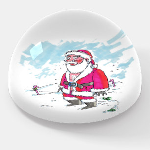 No Ho-Ho-Ho glass dome paperweight