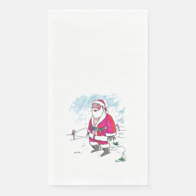 No Ho-Ho-Ho paper guest towels (Front)