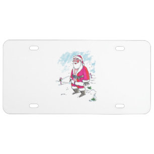 No Ho Ho Ho plastic car license plate