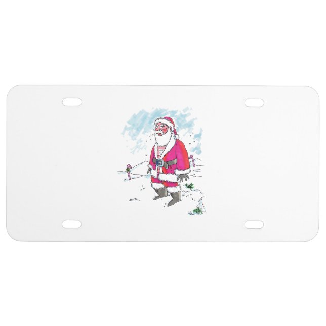 No Ho Ho Ho plastic car license plate (Front)
