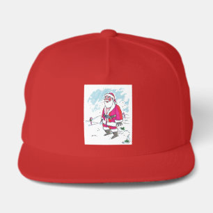 No Ho Ho Ho red 5 panel snapback cap
