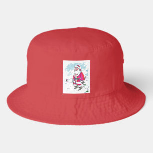 No Ho Ho Ho red bucket hat