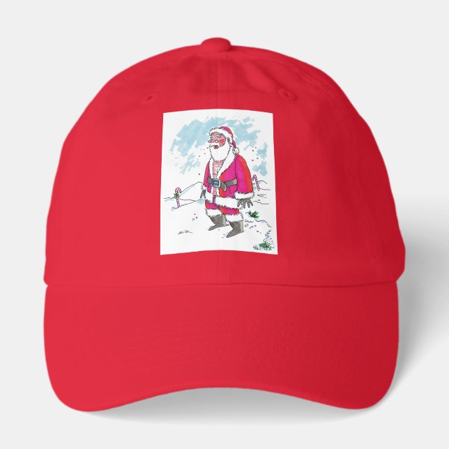 No Ho Ho Ho red dad cap (Front)