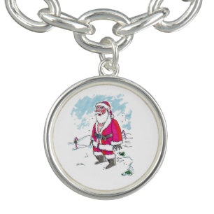 No Ho Ho Ho silver charm bracelet