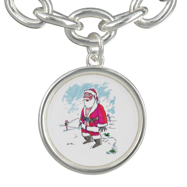 No Ho Ho Ho silver charm bracelet (Design)