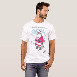 No Ho-Ho-Ho w text men white T-shirt