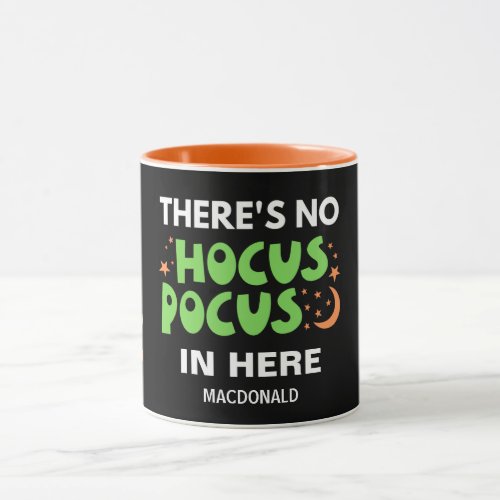 NO HOCUS POCUS Personalized Christian Halloween Mug