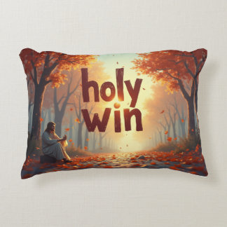 No Holloween Yes Holy Win Accent Pillow