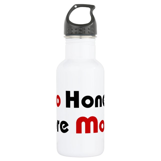 No Honey More Money Water Bottle (Front)
