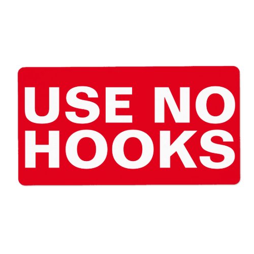 No Hooks Label