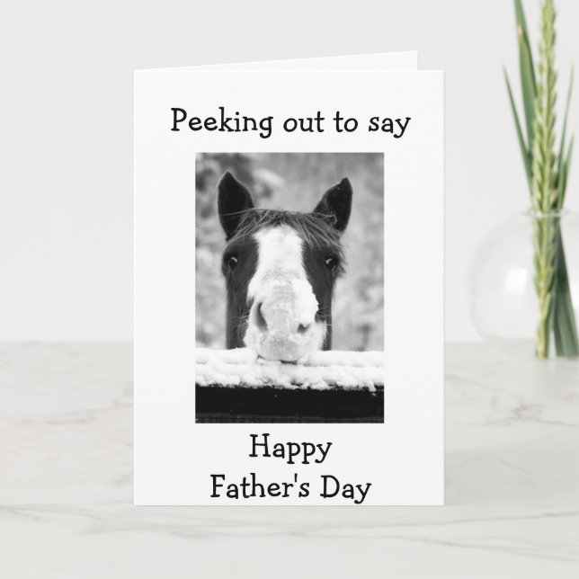 NO HORSING AROUND "HAPPY FATHER'S DAY" CARD (Front)
