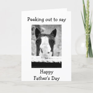 NO HORSING AROUND "HAPPY FATHER'S DAY" CARD