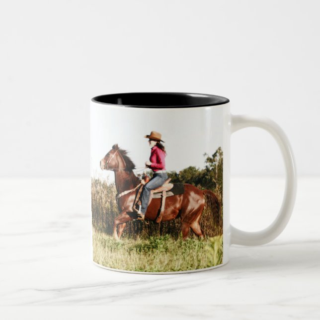 "No hour of life is ... Two-Tone Coffee Mug (Right)