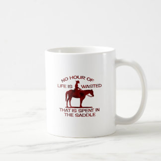 no hour of life is wasted rusted red.png coffee mug